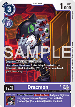 Dracmon (BT23-062) - Hackers' Slumber (Common) [BT-23-062]