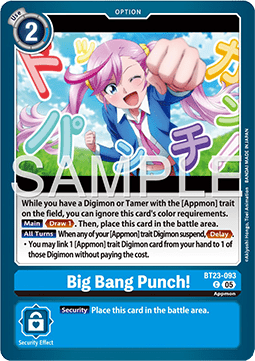 Big Bang Punch! (BT23-093) - Hackers' Slumber (Common) [BT-23-093]