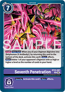 Seventh Penetration (BT23-097) - Hackers' Slumber (Rare) [BT-23-097]