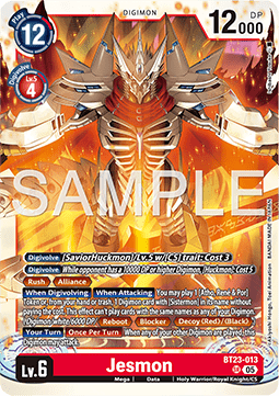 Jesmon (BT23-013) (V.1) - Hackers' Slumber (Super Rare) [BT-23-013]