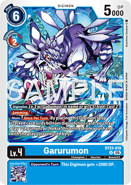 Garurumon (BT23-018) - Hackers' Slumber (Uncommon) [BT-23-018]