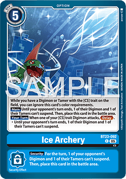 Ice Archery (BT23-092) - Hackers' Slumber (Common) [BT-23-092]