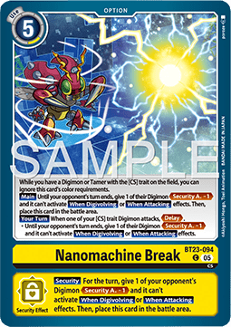 Nanomachine Break (BT23-094) - Hackers' Slumber (Common) [BT-23-094]