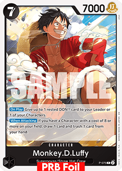 Monkey.D.Luffy (P-075) (V.2) - The Best Vol.2 (Promo) [PRB02-P-075]