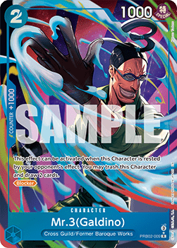Mr.3(Galdino) (PRB02-009) (V.2) - The Best Vol.2 (Alternate Art) [PRB02-009]
