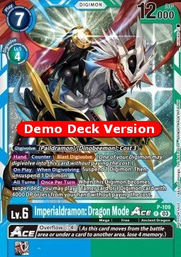 Imperialdramon: Dragon Mode Ace (P-109) - Digimon Demo Decks (Alternative Art) [DD-P-109]
