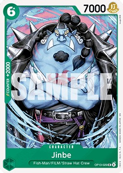 Jinbe (OP13-029) - Carrying on his Will (Uncommon) [OP13-029]