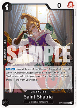 Saint Shalria (OP13-086) - Carrying on his Will (Uncommon) [OP13-086]
