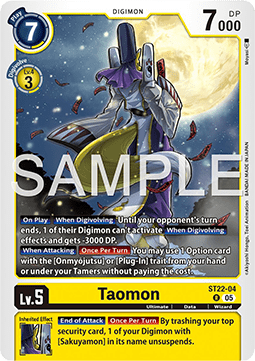 Taomon (ST22-04) - Advanced Deck: Amethyst Mandala (Rare) [ST-22-04]