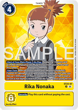 Rika Nonaka (ST22-07) - Advanced Deck: Amethyst Mandala (Rare) [ST-22-07]