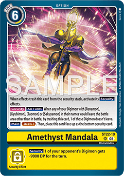 Amethyst Mandala (ST22-10) - Advanced Deck: Amethyst Mandala (Super Rare) [ST-22-10]