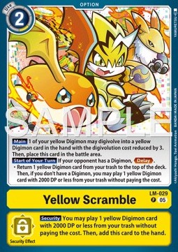 Yellow Scramble (LM-029) - Advanced Deck: Amethyst Mandala (Alternative Art) [ST-22-LM-029]
