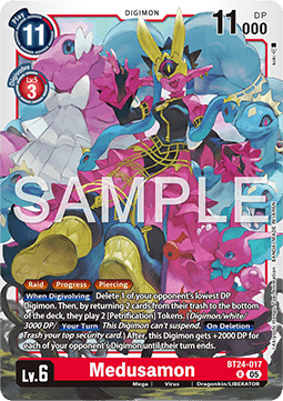 Medusamon (BT24-017) - Time Stranger (Rare) [BT-24-017]