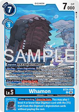 Whamon (BT24-029) - Time Stranger (Uncommon) [BT-24-029]