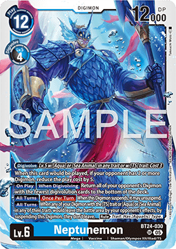 Neptunemon (BT24-030) (V.1) - Time Stranger (Super Rare) [BT-24-030]