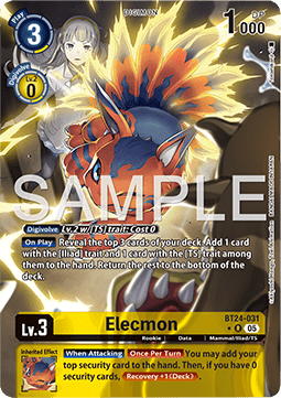 Elecmon (BT24-031) (V.2) - Time Stranger (Alternative Art) [BT-24-031]