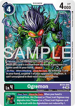 Ogremon (BT24-045) - Time Stranger (Uncommon) [BT-24-045]