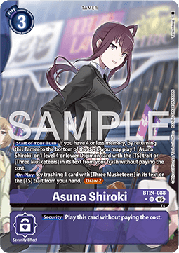Asuna Shiroki (BT24-088) (V.2) - Time Stranger (Alternative Art) [BT-24-088]