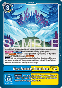 Abyss Sanctuary: Throne Room (BT24-090) - Time Stranger (Common) [BT-24-090]