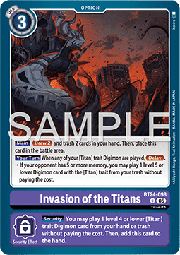 Invasion of the Titans (BT24-098) - Time Stranger (Uncommon) [BT-24-098]