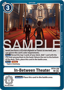 In-Between Theater (BT24-100) (V.1) - Time Stranger (Rare) [BT-24-100]
