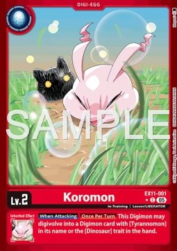 Koromon (EX11-001) (V.2) - Dawn of Liberator (Alternative Art) [EX-11-001]