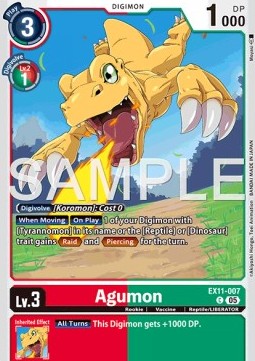 Agumon (EX11-007) (V.1) - Dawn of Liberator (Common) [EX-11-007]