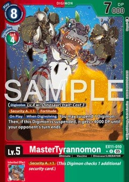 MasterTyrannomon (EX11-010) (V.2) - Dawn of Liberator (Alternative Art) [EX-11-010]