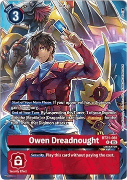 Owen Dreadnought (BT21-081) - Premium Bandai Products (Alternative Art) [PB-XX-BT21-081]