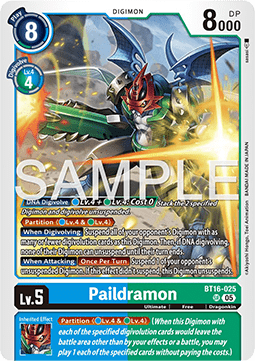 Paildramon (BT16-025) (V.1) - Digimon Generation (Alternative Art) [AD-01-BT16-025]