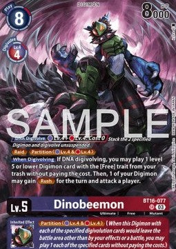 Dinobeemon (BT16-077) - Premium Bandai Products (Alternative Art) [PB-XX-BT16-077]