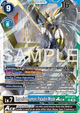 Imperialdramon: Paladin Mode Ace (BT17-077) (V.1)