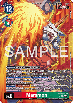 Marsmon (BT25-020) (V.2) - Dual Revolution (Alternative Art) [BT-25-020]