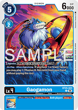 Gaogamon (BT25-023) - Dual Revolution (Common) [BT-25-023]
