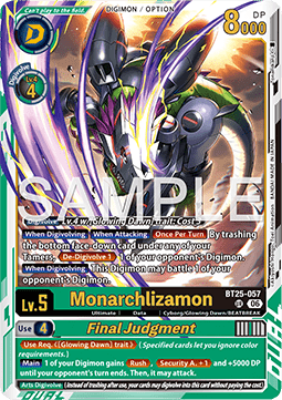 Monarchlizamon / Final Judgment (BT25-057) (V.1) - Dual Revolution (Ultimate Rare) [BT-25-057]