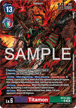 Titamon (BT25-084) (V.2) - Dual Revolution (Alternative Art) [BT-25-084]