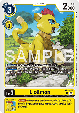 Liollmon (ST23-02) - Starter Deck: Digimon Beatbreak (Common) [ST-23-02]