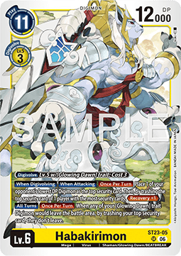Habakirimon (ST23-05) - Starter Deck: Digimon Beatbreak (Super Rare) [ST-23-05]