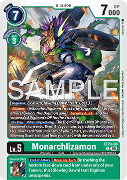 Monarchlizamon (ST23-08) - Starter Deck: Digimon Beatbreak (Rare) [ST-23-08]