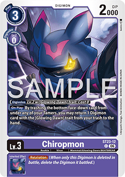 Chiropmon (ST23-12) - Starter Deck: Digimon Beatbreak (Common) [ST-23-12]