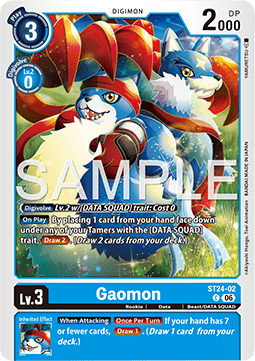 Gaomon (ST24-02) - Starter Deck: Digimon Data Squad (Common) [ST-24-02]