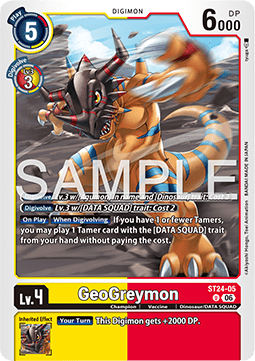 GeoGreymon (ST24-05) - Starter Deck: Digimon Data Squad (Uncommon) [ST-24-05]