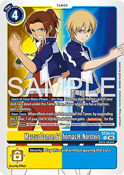 Marcus Damon & Thomas H. Norstein (ST24-13) - Starter Deck: Digimon Data Squad (Rare) [ST-24-13]