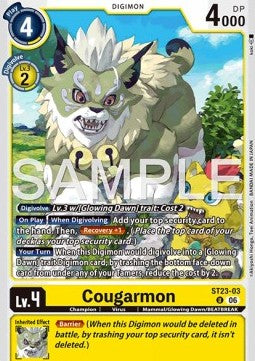 Cougarmon (ST23-03) - Starter Deck: Digimon Beatbreak (Uncommon) [ST-23-03]