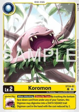 Koromon (ST24-01) - Starter Deck: Digimon Data Squad (Common) [ST-24-01]