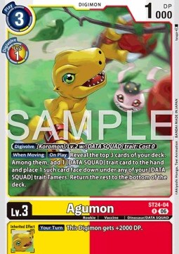 Agumon (ST24-04) (V.1) - Starter Deck: Digimon Data Squad (Rare) [ST-24-04]