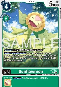 Sunflowmon (ST24-09) - Starter Deck: Digimon Data Squad (Uncommon) [ST-24-09]