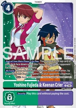 Yoshino Fujieda & Keenan Crier (ST24-14) - Starter Deck: Digimon Data Squad (Uncommon) [ST-24-14]