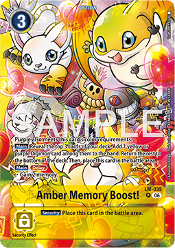 Amber Memory Boost! (LM-35) - Promos: Starter Deck (Alternative Art) [SDP-LM-35]