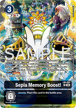 Sepia Memory Boost! (LM-037) - Promos: Starter Deck (Alternative Art) [SDP-LM-37]